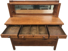 Load image into Gallery viewer, EARLY 20TH C. STICKLEY ARTS &amp; CRAFTS / MISSION OAK SIDEBOARD W/ MIRRORED GALLERY