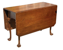 Load image into Gallery viewer, 18th C Antique Pennsylvania Walnut Drop Leaf Dining Table With Trifid Feet