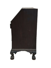 Load image into Gallery viewer, 18th C Antique Boston Chippendale Black Walnut Oxbow Slant Lid Secretary Desk