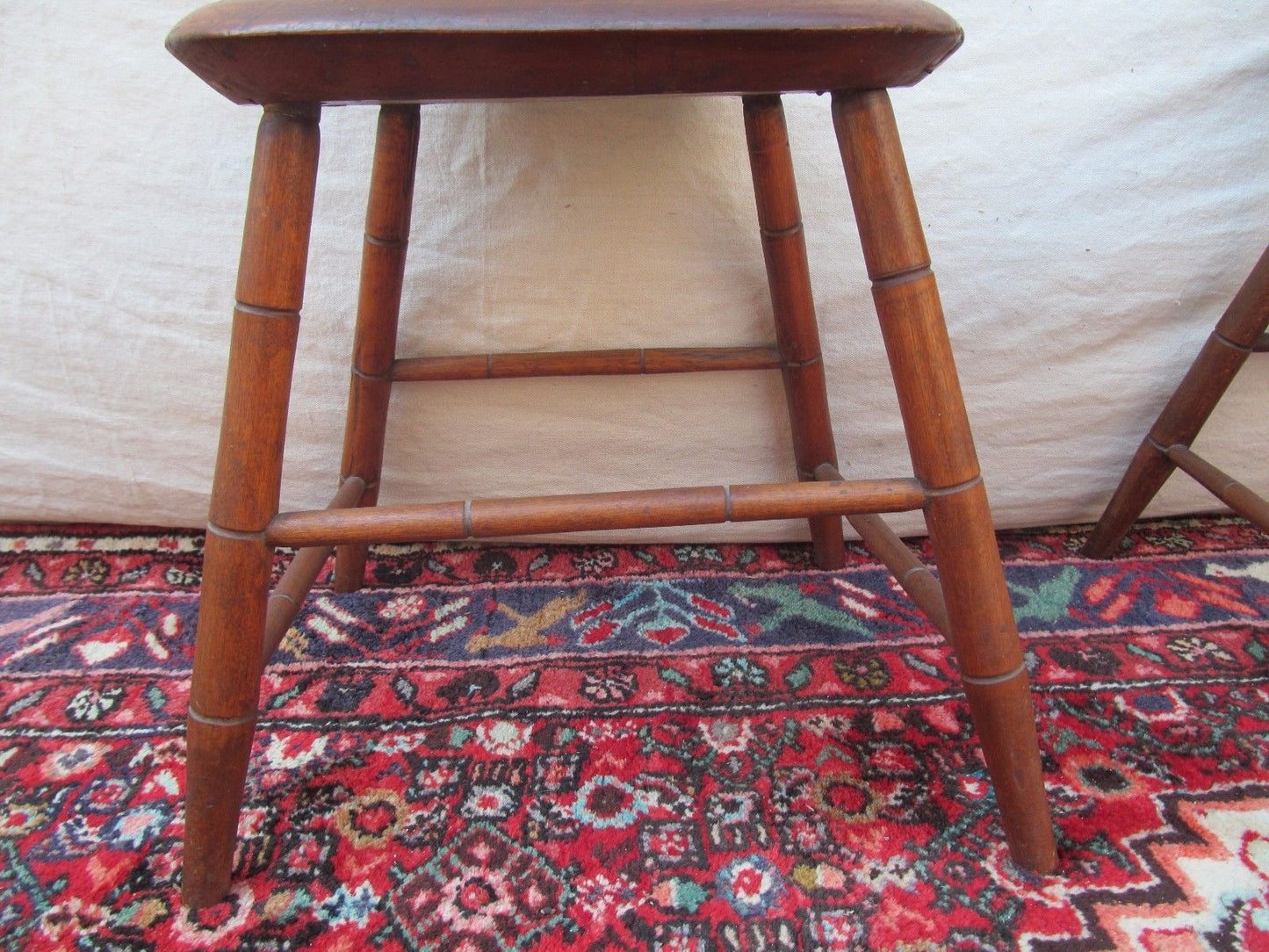 PAIR OF 18TH CENTURY NEW ENGLAND WINDSOR BIRDCAGE CHAIRS