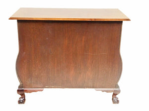 20TH C BAKER MAHOGANY BOMBE / KETTLE FORM DRESSER / CHEST ~ CHIPPENDALE STYLE