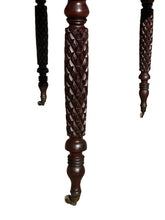 Load image into Gallery viewer, 19th C Antique Federal Cherry Drop Leaf Table ~ Jf Holbrook - Springfield Ma