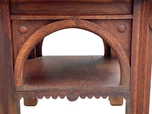 Load image into Gallery viewer, 19th C Antique New York Victorian Tiger Oak Parlor Table - Thomas Brooks