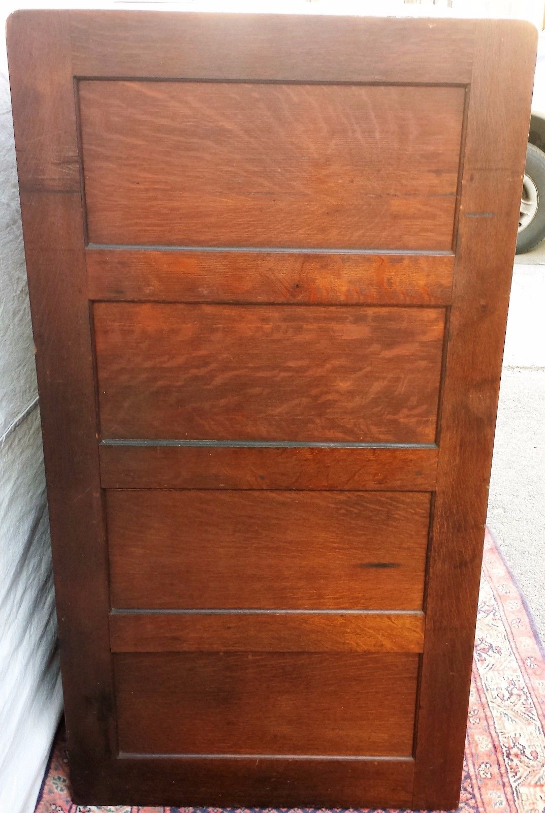 DOUBLE LEGAL SIZED ANTIQUE OAK FILE CABINET BY LIBRARY BUREAU CO