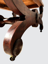 Load image into Gallery viewer, FINE 19TH CENTURY BOSTON CLASSICAL KILESMO OTTOMAN STOOL VANITY BENCH-RARE