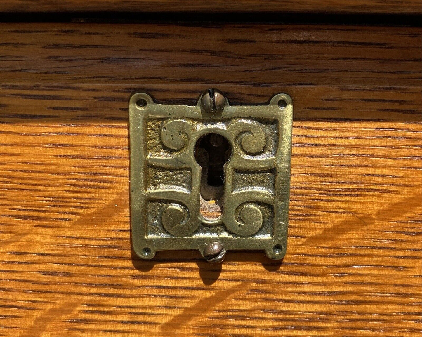 Antique Victorian Tiger Oak Lingerie Chest With Floral Carved Hatbox - Very Rare