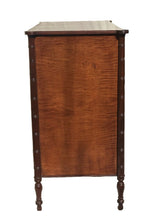Load image into Gallery viewer, EARLY 20TH C ANTIQUE SHERATON STYLE TIGER MAPLE JELLY CUPBOARD / CABINET DANERSK