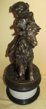 Load image into Gallery viewer, NEOCLASSICAL BRONZE OF INTOXICATED BACCHANTES MOUNTED ON RAM-SIGNED CLODION