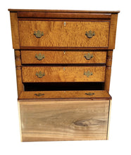 Load image into Gallery viewer, Antique Federal Bird&#39;s Eye Maple &amp; Cherry Southern Chest of Drawers / Dresser