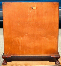 Load image into Gallery viewer, 20TH C CHIPPENDALE ANTIQUE STYLE MAHOGANY BLOCK FRONT SLANT LID SECRETARY DESK