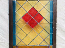 Load image into Gallery viewer, 19TH C ANTIQUE VICTORIAN STAINED GLASS WINDOW