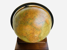 Load image into Gallery viewer, EARLY 20TH C ANTIQUE 1934 REPLOGLE 12 INCH GLOBE W/ ORIGINAL BOOK STORAGE BASE