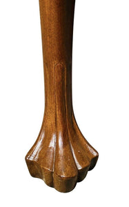 18th C Antique Pennsylvania Walnut Drop Leaf Dining Table With Trifid Feet