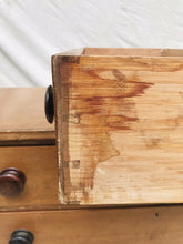 Load image into Gallery viewer, 19TH C ANTIQUE COUNTRY PRIMITIVE PINE HEPPLEWHITE DRESSER / CHEST