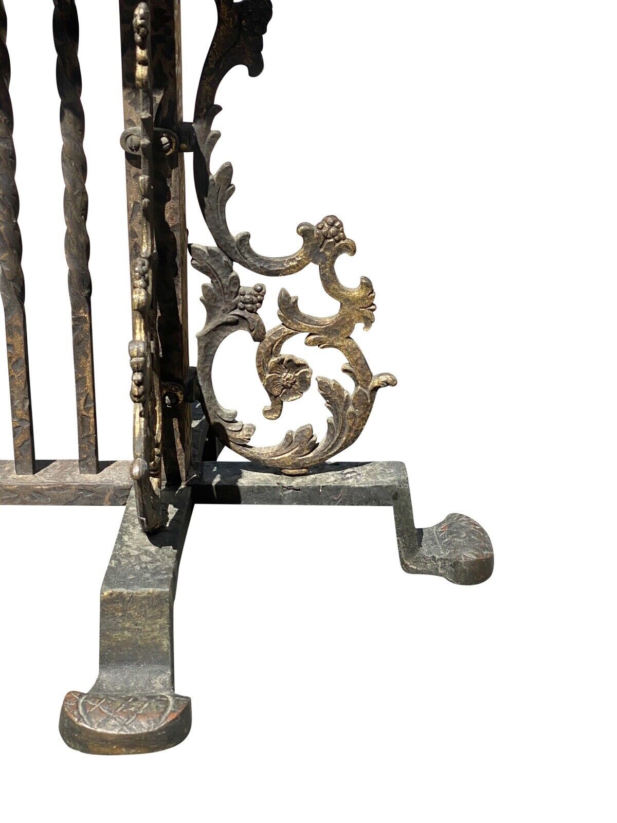 Arts & Crafts Wrought Iron & Bronze Window Bench With Nautical Ships- Oscar Bach