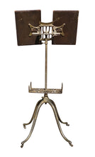 Load image into Gallery viewer, Antique Victorian Brass &amp; Oak Dictionary Stand - Adjustable Height &amp; Book Width