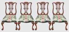 Load image into Gallery viewer, SET OF 8 ANTIQUE CHINESE CHIPPENDALE HIGHLY CARVED MAHOGANY DINING ROOM CHAIRS