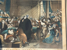 Load image into Gallery viewer, 19TH C ANTIQUE COLORED LITHOGRAPH THE TRIAL OF EFFIE DEAN ~ VICTORIAN ART