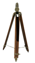 Load image into Gallery viewer, 20TH C VINTAGE BRASS MARITIME ADJUSTABLE HEIGHT TELESCOPE ~ CLEAR WORKING OPTICS