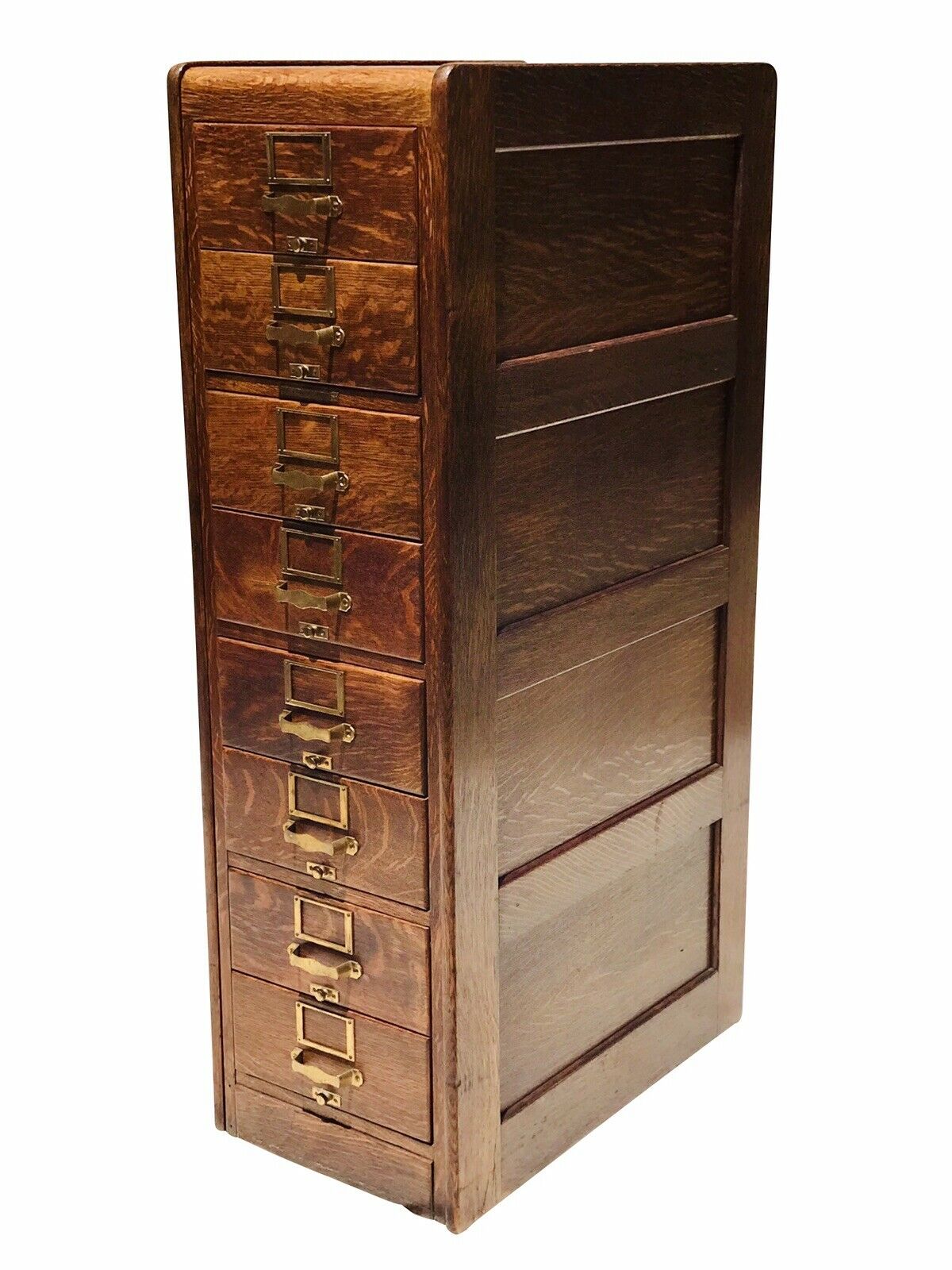 20TH C ANTIQUE ARTS & CRAFTS / MISSION OAK FILE CABINET ~ LIBRARY BUREAU SOLE