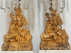 FINE 19TH CENTURY 3 PIECE GIRANDOLE CANDELABRA SET
