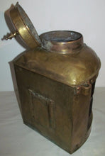 Load image into Gallery viewer, ANTIQUE LOVELL PORT SIDE RED CORNER LANTERN WITH GROUND ORIGINAL LENS-BEST!