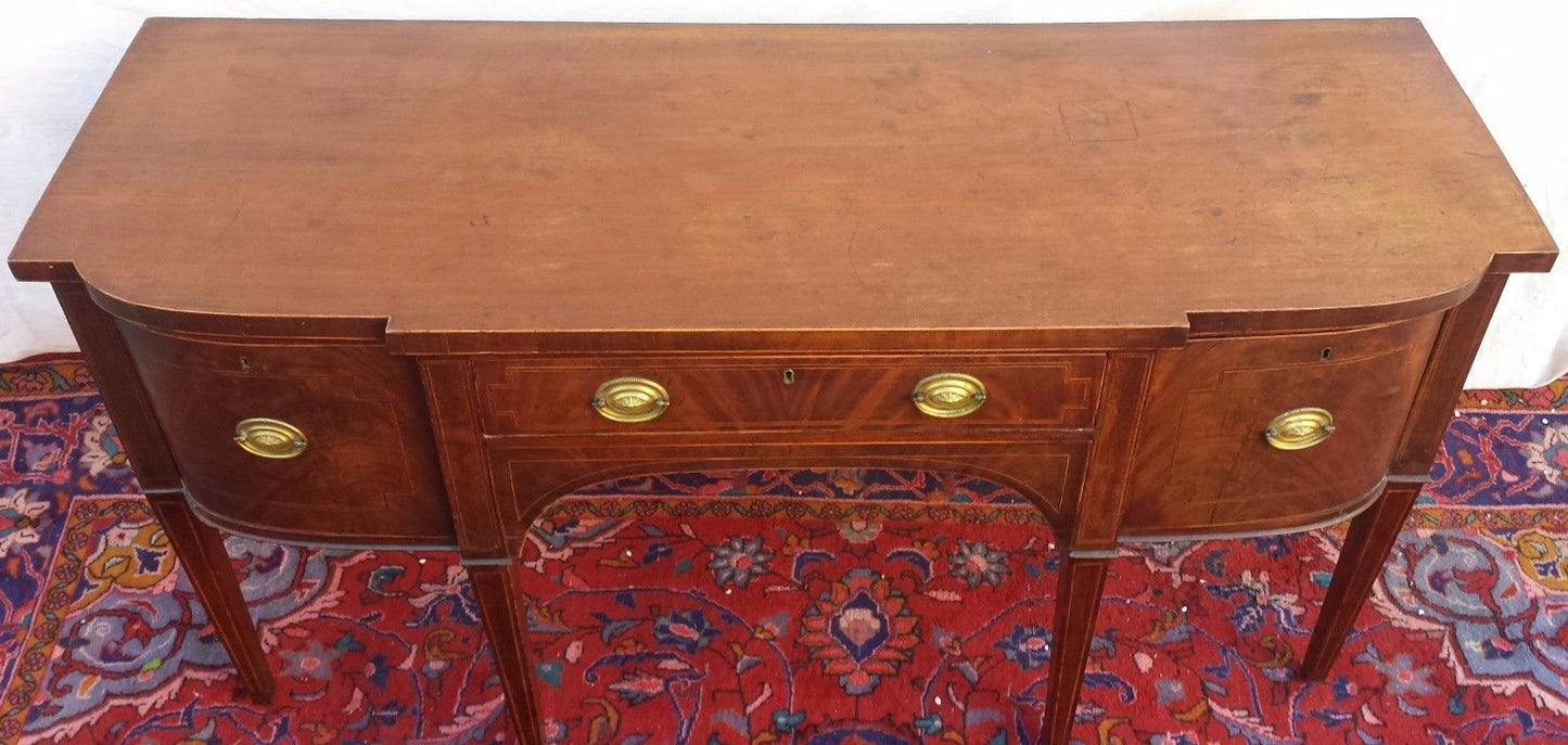 FINE 18TH CENTURY GEORGE III MAHOGANY INLAID SIDEBOARD