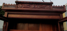 Load image into Gallery viewer, EXCELLENT VICTORIAN BLACK WALNUT CYLINDER ROLL TOP SECRETARY DESK
