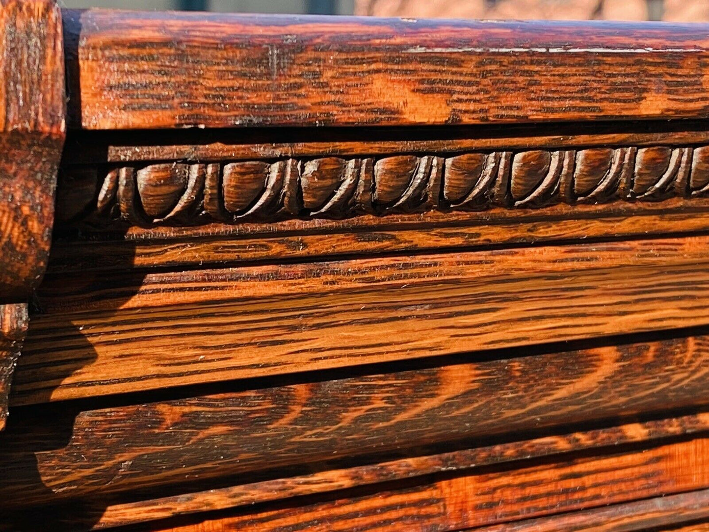 19TH C ANTIQUE VICTORIAN TIGER OAK BARRISTER BOOKCASE ~ DANNER MANUFACTURING CO