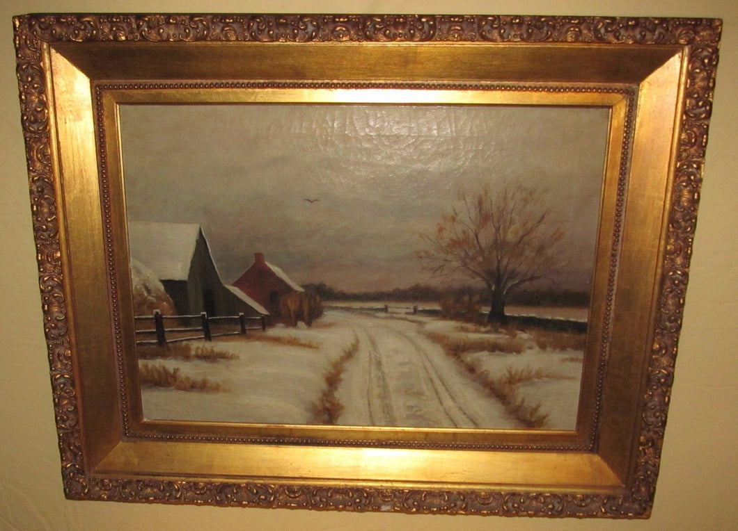 FINELY EXECUTED 19TH CENTURY AMERICAN OIL ON CANVAS LANDSCAPE PAINTING