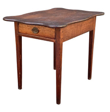 Load image into Gallery viewer, 18th C Antique Hepplewhite New England Pine Table With Serpentine Top