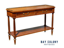 Load image into Gallery viewer, Vintage Rosewood French Directoire Style Console Table by Baker - Brass Gallery
