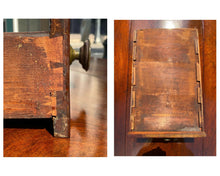 Load image into Gallery viewer, 19TH C ANTIQUE SHERATON MAHOGANY DROP LEAF TABLE W/ ROPE CARVED LEGS