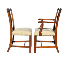 Load image into Gallery viewer, 20TH C CHIPPENDALE ANTIQUE STYLE SET OF 8 CUSTOM MAHOGANY DINING CHAIRS