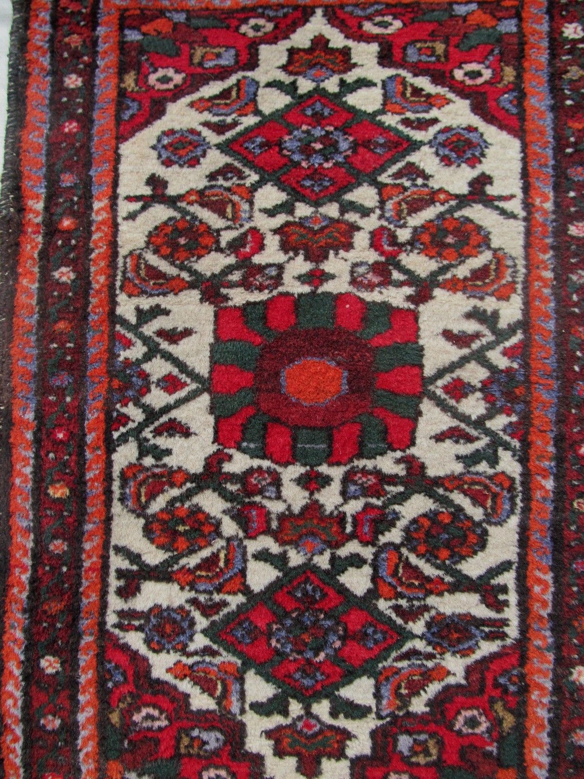 SEMI ANTIQUE IRANIAN HAMADAN MATT ESTATE CARPET 2'9" x 1'10"