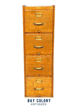 Load image into Gallery viewer, 20th C Antique Arts &amp; Crafts Tiger Oak File Cabinet