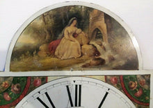 Load image into Gallery viewer, EARLY 19TH C ANTIQUE BROOKSBANK BRADFORD TOMBSTONE FORM TALL CASE CLOCK FACE