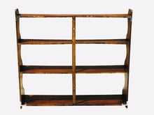Load image into Gallery viewer, 19TH C ANTIQUE QUEEN ANNE STYLE PRIMITIVE HANGING PINE WALL SHELF