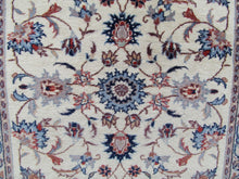 Load image into Gallery viewer, IVORY KASHAN RUNNER WITH SHAH ARABESQUE &amp; FLORAL DESIGNS 12&#39;6&quot; x 2&#39;7&quot;