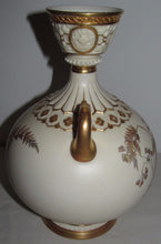 Load image into Gallery viewer, ROYAL WORCESTER DOUBLE HANDLED EWER FORMED VASE