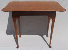 Load image into Gallery viewer, QUEEN ANNE STYLE ELDRED WHEELER QUILTED &amp; TIGER MAPLE PORRINGER TOP TABLE