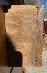19th C Antique Victorian Tiger Oak 5 Drawer Lingerie Chest / Dresser