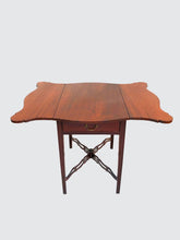 Load image into Gallery viewer, 18TH CENTURY CHIPPENDALE CONNECTICUT  SHAPED TOP PEMBROKE TABLE-CHAPIN SHOP