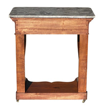 Load image into Gallery viewer, 19th C Narrow Antique French Empire Mahogany Console Table With Granite Top