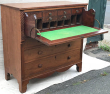 Load image into Gallery viewer, EXCEPTIONAL FEDERAL PERIOD SOUTHERN WALNUT BUTLERS DESK W/ RARE TENDRIL CARVINGS