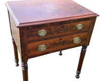 Load image into Gallery viewer, 19th Century Antique Sheraton Mahogany Worktable / Stand With Octagonal Legs