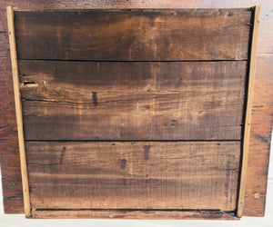 19TH C ANTIQUE SHERATON PERIOD COUNTRY PINE WORK TABLE / NIGHT STAND