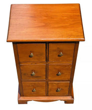 Load image into Gallery viewer, 19TH C ANTIQUE QUEEN ANNE PENNSYLVANIA 6 DRAWER SPICE CHEST / CABINET