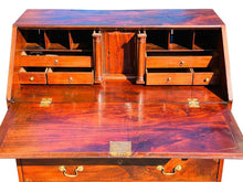 Load image into Gallery viewer, 18TH C ANTIQUE CHIPPENDALE MAHOGANY SLANT LID SECRETARY DESK