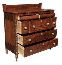 Load image into Gallery viewer, 19th C Antique New England Sheraton Mahogany Sideboard / Server ~ Salem Ma